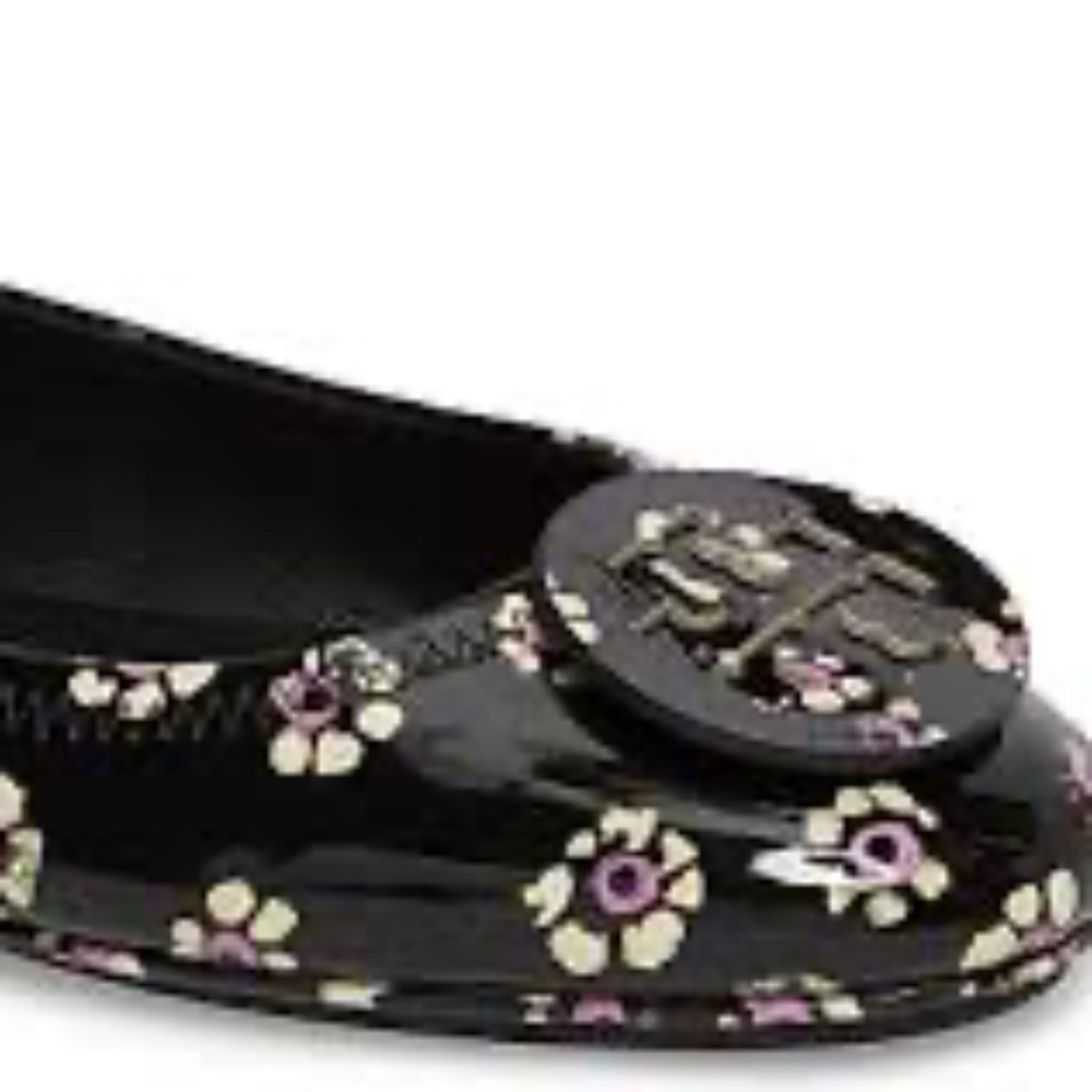 NIB Tory Burch  Minnie Ballet spring flowers Size 10 M